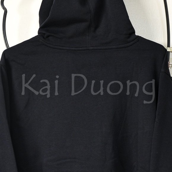 Men's UA Hustle Fleece Hoodie-‎ Black - Picture 5 of 11